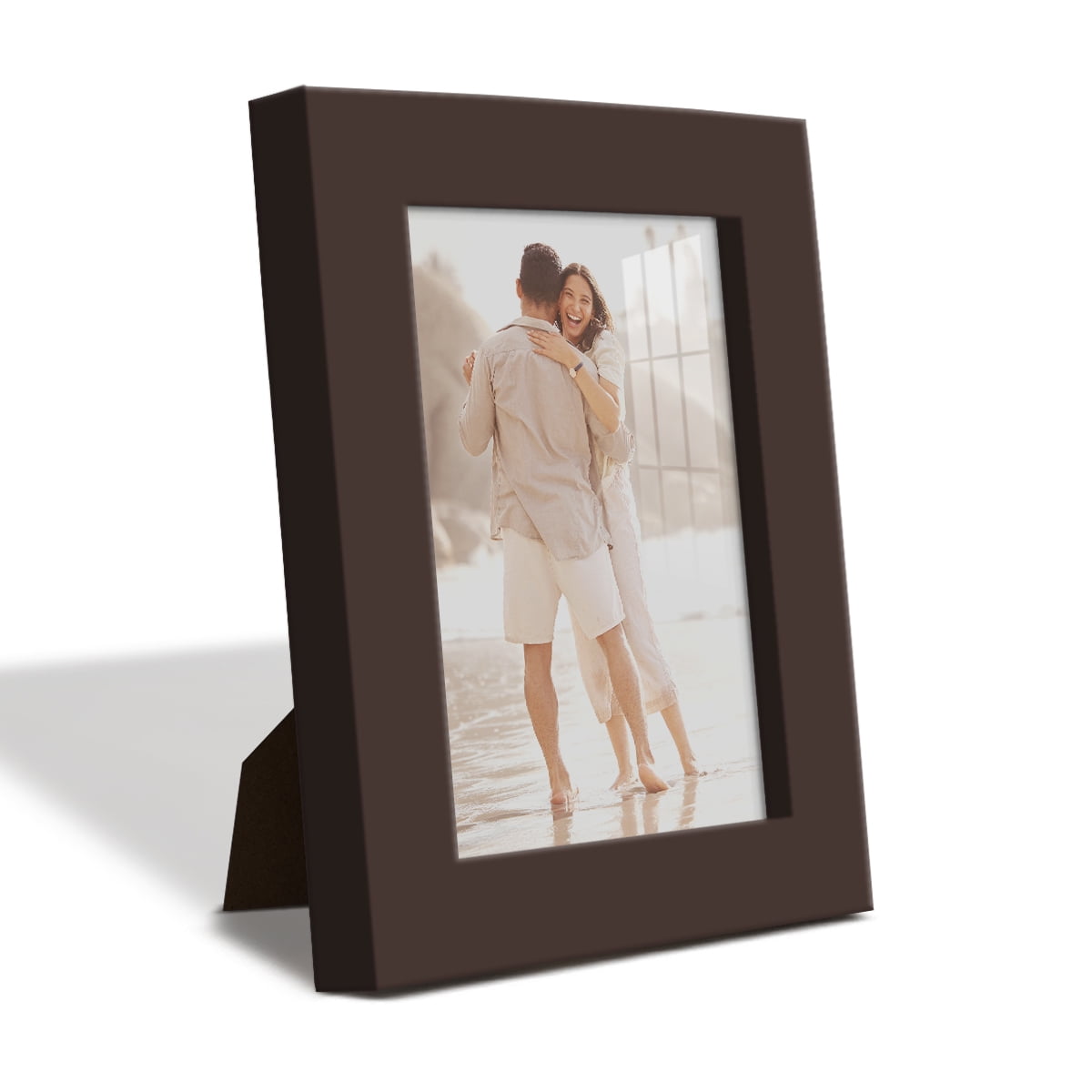 Wexford Home Modern 3.5" x 5" Brown Picture Frame (Set of 6)