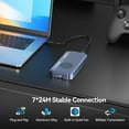thumbnail image 3 of ACASIS 80Gbps M.2 NVMe SSD Enclosure Compatible with USB4 , USB4, USB3.2/3.1/3.0  SSD Case, with Cooling Fan (TB501 Pro) (Phantom Gray), 3 of 10