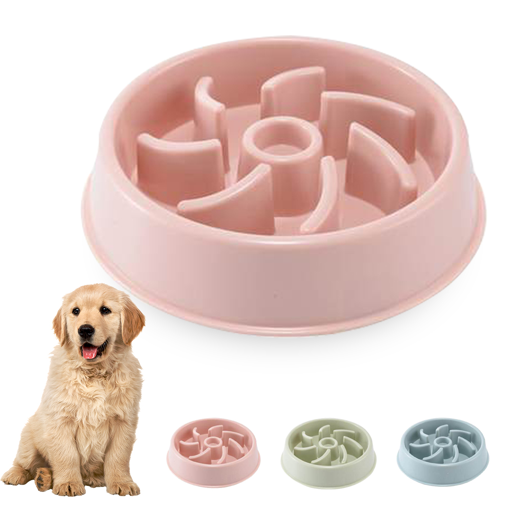 Feelers Dog Slow Feeder Bowl, Anti-Gulping Pet Slower Feeding Dishes ...