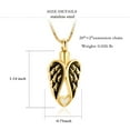 thumbnail image 4 of Cremation Jewelry Urn Necklaces for Ashes Angel Wings Heart Urn Ashes Keepsake Memorial Jewelry, 4 of 4