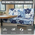 thumbnail image 4 of Uorisanigo RV Dinette Cushion Covers Blue Hibiscus Flower Camper Seat Covers Dinette Booth, Stretch Loveseat Sofa Furniture Protector Machine Washable Polyester Fabric Fits RV Bench Seat, 4 of 7