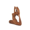 thumbnail image 3 of G6 Collection 8" Wooden Handmade Mini Yoga Figurines, Yoga Pose Statue, Yoga Room Studio Decor, Mindful Home Decor Yogi Gift, Decorative Shelf Decor Objects, Zen Inspired - One-Legged King Pigeon, 3 of 6