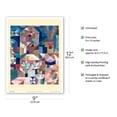 thumbnail image 2 of Castle Garden (Burggarten) - From an Original Cubism Abstract Painting by Paul Klee c.1919 - Master Art Print (Unframed) 9in x 12in, 2 of 4