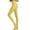 Yellow, variant on Girls Semi Opaque Solid Color Footed Pantyhose Leggings for Everyday Wear