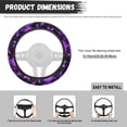 thumbnail image 5 of Uorisanigo Butterfly Car Steering Wheel Protector Purple Steering Wheel Cover for Women Easy to Install Car Wheel Covers for Winter Breathable Car Accessories Fits Most Vehicle Gift for Friends, 5 of 8