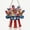 Red, variant on 4th of July Wooden Door Sign, 12x12 Inch Patriotic Hanging Wall Decor, USA Flag Firework & Uncle Sam Hat Design, Independence Day Decorations for Front Door Porch Home