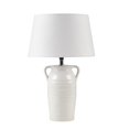 thumbnail image 3 of INK+IVY Everly Modern Ceramic and Fabric Table Lamp in White Finish, 3 of 7
