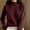 A2-Wine, variant on Mock Neck Pullover Sweaters for Women Soft Warm Loose Fit Casual Ribbed Cuffs Knit Sweater Winter Clothes Fall Outfits for Women Long Sleeve High Neck Fashion Clothing Solid Color