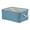 Blue 14*10*7in, variant on Unique Bargains Fabric Storage Cube Storage Bin Storage Basket White/Khaki 12*8*6in