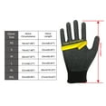 thumbnail image 5 of EvridWear 120 Pairs Black Latex Rubber Coated Safety Work Gloves Men Women Construction Warehouse Gardening (M), 5 of 6