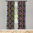 thumbnail image 3 of Ambesonne African Curtains, Vases on Heads, Pair of 28"x95", Multicolor, 3 of 5