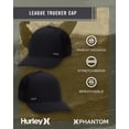 thumbnail image 2 of Gorra de béisbol Hurley League Dri-Fit Snapback para hombre - Negra, 2 of 7