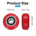 thumbnail image 2 of 8 Pcs Roue d'Imprimante 3D avec Roulement Linéaire 625RS, Roue à Poulie en Plastique pour Imprimante 22D, Rouge, 2 of 5