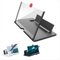 thumbnail image 4 of 18 Inch 3D HD Mobile Phone Screen Magnifier Movie Video Stand Amplifier Desktop Phone Holder 3D HD Movie Video Stand,A,1 x Mobile Screen Amplifier,White, 4 of 7