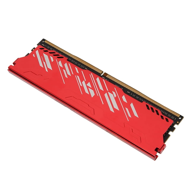 Desktop Memory Module, Red DDR4, 2666MHz, Aluminium Alloy, Gaming RAM, Computer Chassis Upgrade with Increased Performance, Fast Cooling, 1.2V Standard Voltage