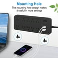 thumbnail image 2 of BOHASHIN Surge Protector Power Strip with USB, with 10 Outlets and 3 USB Ports and 1 USB C, 4ft Extension Cord for Home Office, UL Listed, Black, 2 of 8