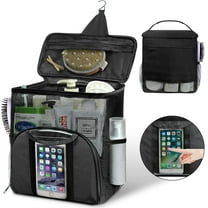 Mesh Shower Caddy Bag Portable College Dorm Room Essentials Caddy Tote Basket for Bathroom, Gym, Travel, Camping Quick Dry Hanging Shower Organizer Toiletry Bag for Women Wen, Black