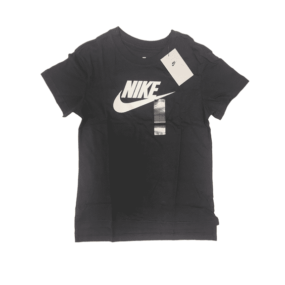 Nike Girls Basic Futura Graphic Tee AR5088-010 Black Med