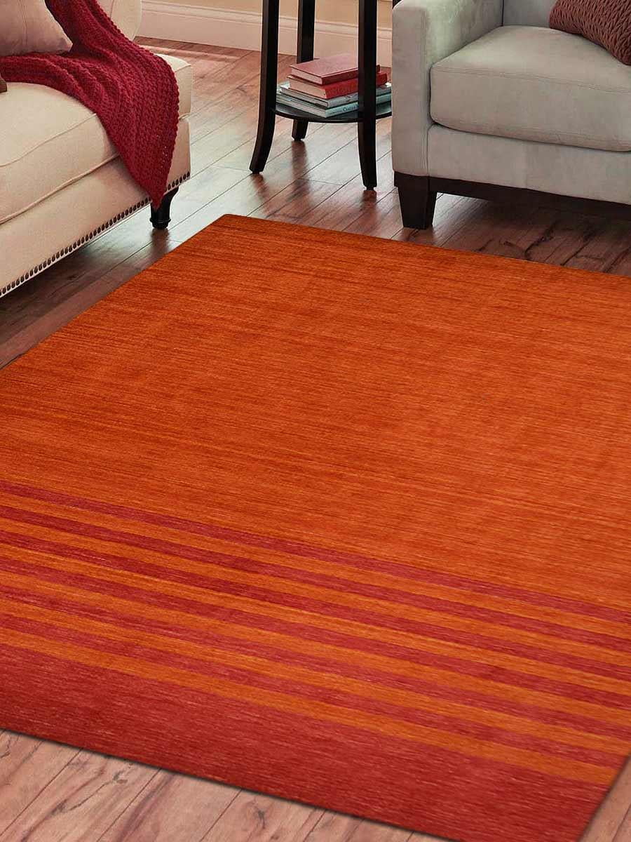 Rugsotic Carpets Hand Knotted Gabbeh Wool 5'x8' Area Rug Contemporary