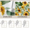thumbnail image 5 of Spring Sunflowers Swag Valances for Windows, Kitchen Curtains 36 Inch Length 2 Panels Set, Eucalyptus Leaves Butterfly Flowers Plaid Short Curtains for Small Windows Rod Pocket Cafe Curtains 28"x36", 5 of 8