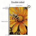 thumbnail image 3 of PHYHOO Welcome Summer Garden Flags for Outside, Watercolor Daisy with Bee Brown Wood Grain Yard Decoration, Small Seasonal Outdoor Decor for Spring Farmhouse Holiday White, 3 of 6