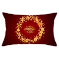 thumbnail image 1 of Christmas Throw Pillow Case Cushion Cover Tree Snowflake Sofa Bed Pillowcase,12x20inch, 1 of 4