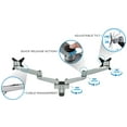 thumbnail image 3 of Mount-It! Dual Monitor Wall Mount | Fits 19-24 Inch Screens | TAA Compliant | Silver, 3 of 11
