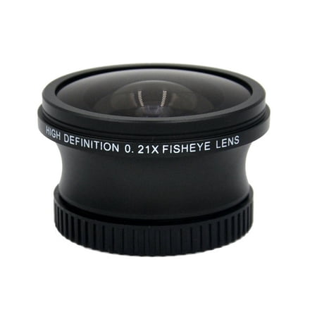 Image of 0.21x High Definition Fish-Eye Lens For Canon PowerShot SX740 HS (Includes Lens Adapter)