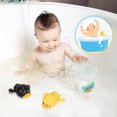 thumbnail image 2 of Juguete de baño, 5 uds., pato bonito para niños, bañera con reloj, piscina, 2 of 8