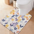thumbnail image 6 of 2 Piece Soft Bathroom Rug Set Shape Of Lavender Arrow Bath Mat and U-Shaped Toilet Contour Rug (16"x24"+20"x24"), 6 of 7