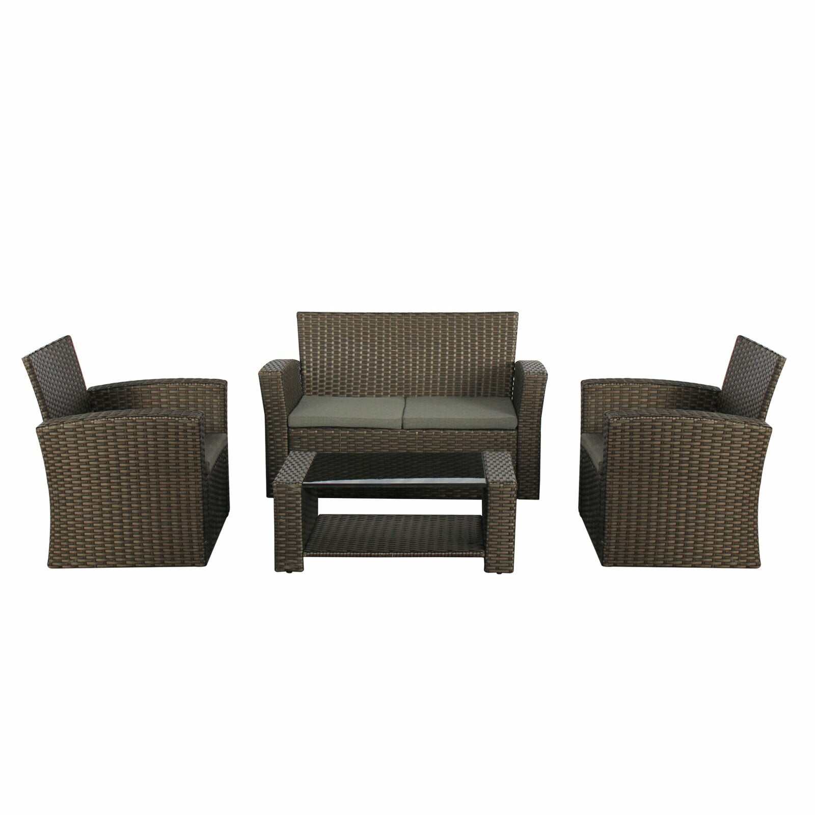Reordan 4 Piece Sofa Seating Group with Cushions Walmart