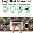 thumbnail image 4 of Large Mouse Pad Laptop Deskmat Computer Mats Desk Mats for Men Gaming Mouse Pad Long Desk Pad Waterproof Non-Slip Rubber Base 35.4 X 15.7 for Game Office, Vintage Floral Skull, 4 of 6