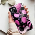 thumbnail image 5 of Heart - shaped Polka Dot Glitter iPhone Case for Teens Girls Valentine's Day Gift Compatible with iPhone 11/12/13/14/15/16 (Pro Max/Plus), 5 of 9