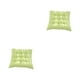 thumbnail image 1 of Inteprter Cojín para silla de comedor Tejido de poliéster cómodo Relleno de perlas Sin deslizamiento Con relleno de perlas para liberar el verde claro 2Conjunto, 1 of 6