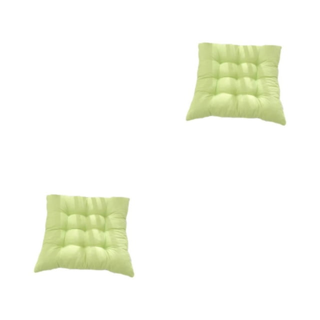 ZheElen Polyester Cotton Cushion With Strap Comfortable And Breathable No Slipping Polyester Fabric Is Comfortable light green 2Set