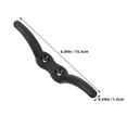 thumbnail image 2 of FESTFENDS 2Pcs Black Flagpole Cleats Bracket Nylon Quick Install Weatherproof Hooks for Marine Boats, 2 of 8