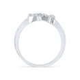 thumbnail image 3 of FB Jewels Sterling Silver Womens Round Diamond Heart Ring 1/12 Cttw, 3 of 4