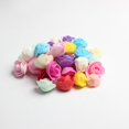 thumbnail image 3 of 100 piezas de rosas artificiales hechas con espuma de poliéster para la fabricación de tocados de bricolaje , Mezclado Yotijar Cabeza de flor, 3 of 8