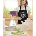 thumbnail image 4 of Funny Aprons for Women with Pockets, Adjustable Kitchen Apron for Cooking Baking, Birthday Gifts for Mom Grandma, 4 of 6
