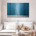 thumbnail image 2 of Elephant Stock Night Rain Wall Art - Horizontal Canvas Wall Art - Living Room Wall Decor - Abstract Canvas - Blue And Teal Decor By Ekaterina Ermilkina - 48" x 32", 2 of 8