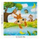 thumbnail image 1 of 5.79in/14.7cm 20pcs/pack Wooden Puzzle Cartoon Animals Car Letter Number Pattern Jigsaw Puzzles Game, Kids Educational Learning Toys For Children, 1 of 5