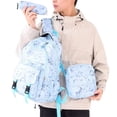 thumbnail image 4 of AJGRHE 3 Piece Backpack Set for Students Large Capacity Shoulder Pack Travel Everyday Use with Blue One Size, 4 of 4