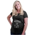 thumbnail image 4 of Napping for Two Expecting Sleeping Women's Maternity T Shirt Tee Brisco Brands 2X, 4 of 7