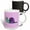 Multicolor, variant on 3drose, a Cute Smiling Girl Snail with a Bow, 11oz Two-tone Yellow Mug