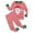 Pink, variant on XDZJLR Kids Toddler Boys Pajamas Baby Girls Christmas Printed Pajama Set Clothes Set Pj'S Sleepwear Green 2-3 Years