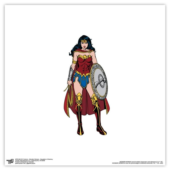 Gallery Pops DC Comics Wonder Woman - Daughter of Destiny Wall Art, Unframed Version, 12" x 12"