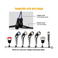 thumbnail image 6 of 20 Pcs Low Voltage Wire Tap Connectors Waterproof 12-20 Gauge for Path Lights, Spotlights, Flood Lights, Ground Lights, 6 of 10