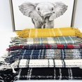 thumbnail image 3 of Plaid Infinity Scarf with Fringe – Fashion Colorful Lumberjack Unisex Scarf – Soft Winter Scarf, 3 of 4