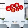 thumbnail image 4 of simhoa Traditional Chinese Decoration DIY Good Wishes Wall Sticker Decals Paper Flowers E, 4 of 8