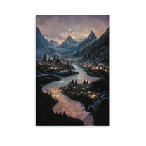 ACOTAR Poster, A Court of Thorns And Roses, Velaris Art Print Wall Art Poster Gifts Bedroom Prints Home Decor Hanging Picture Canvas Painting Posters 16x24inch(40x60cm)